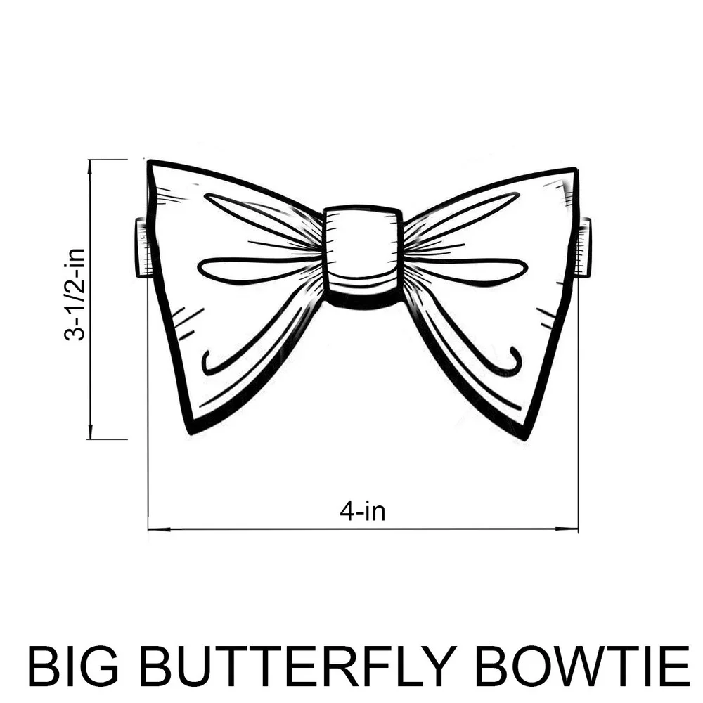 Men's Self-tied Large Bow Tie Navy Blue Silk Butterfly Bowtie Big‎ bow tie S564